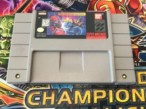 Mighty Morphin Power Rangers The Fighting Edition (SNES) Authentic, Tested, Good