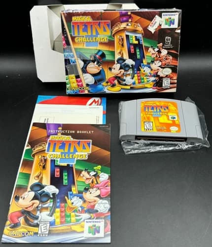 Magical Tetris Challenge Nintendo 64 N64 CIB Complete W/ Manual Authentic