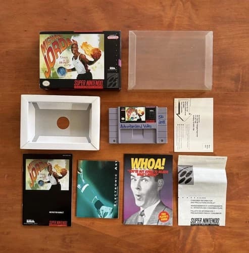 Michael Jordan: Chaos in the Windy City (Super Nintendo SNES) Excellent CIB RARE