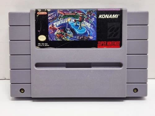 Teenage Mutant Ninja Turtles IV: Turtles in Time Super Nintendo SNES Authentic