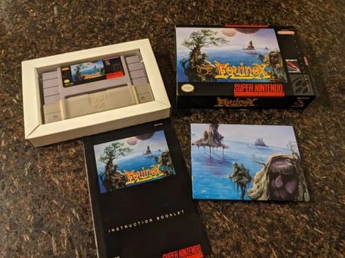 Equinox for Nintendo SNES — Complete CIB — Tested/Working — 1994 Sony Imagesoft