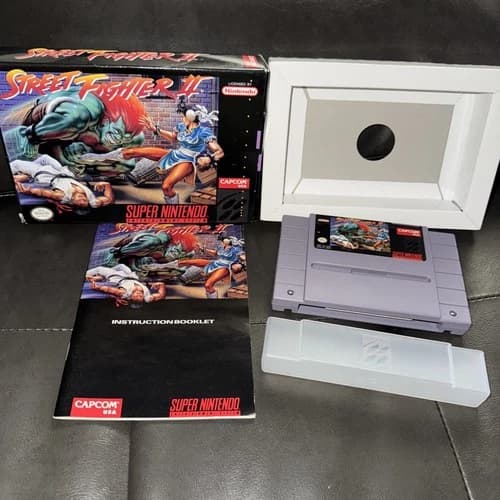Authentic Street Fighter II (SNES) Boxed - Genuine 1992 16-Bit Classic CIB