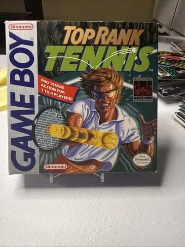 Top Rank Tennis (Nintendo Game Boy, 1993) w/ Box manual and game. Ships Fast!