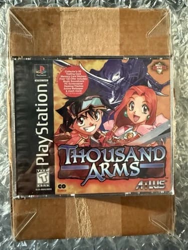Thousand Arms PS1 Complete CIB Sony PlayStation 1 RPG Atlus Tested Working