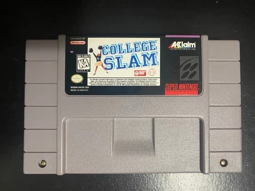 College Slam - SNES Super Nintendo - Acclaim - Good Condition