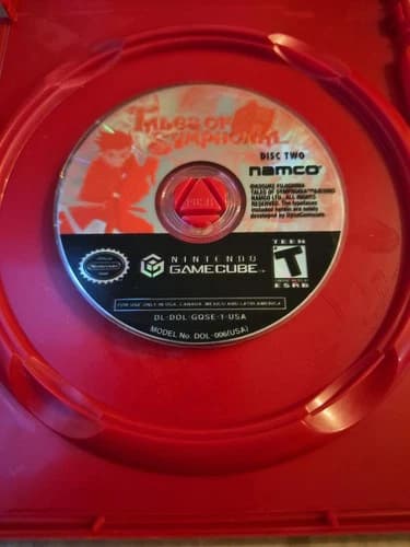 Tales of Symphonia Nintendo GameCube DISC 2 Only Tested Works