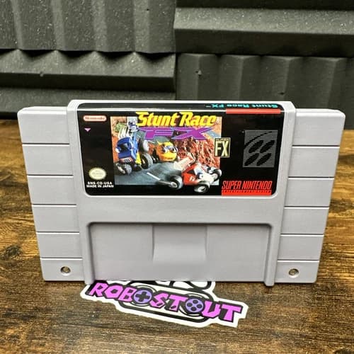 Stunt Race FX (Super Nintendo) SNES Cleaned, Tested & Authentic⭐