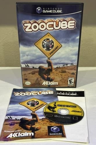 ZooCube (Nintendo GameCube, 2002) CIB Complete with Manual - Tested