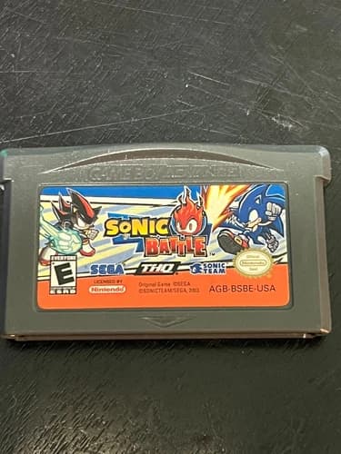 Sonic Battle Cart Only (Nintendo Game Boy Advance, 2004) - TESTED - AUTHENTIC
