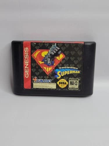 Death and Return of Superman (Sega Genesis, 1994) game WORKS!