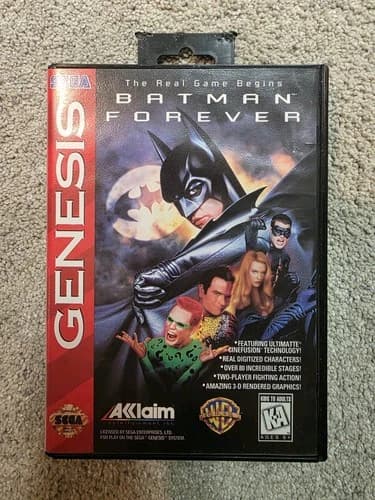 Batman Forever Sega Genesis 1995 Batman Forever Genesis Game
