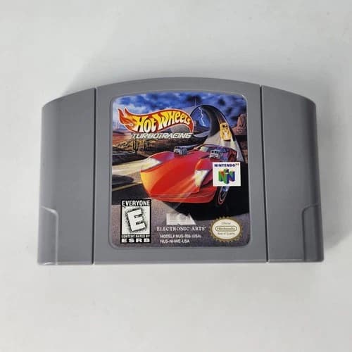 Hot Wheels: Turbo Racing Nintendo 64 N64 Game Cartridge Tested Working Authentic