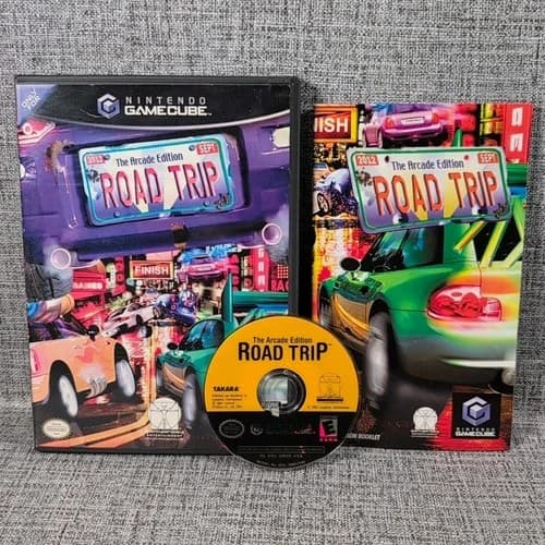 Road Trip: The Arcade Edition (Nintendo GameCube, 2004) CIB Manual Tested Workin
