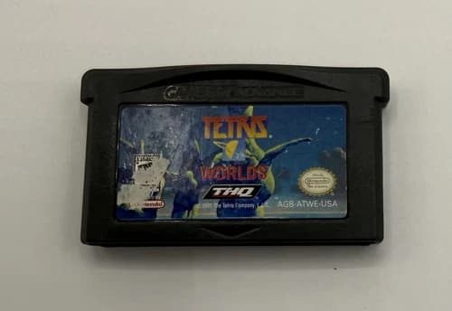 THQ Tetris Worlds Nintendo Game Boy Advance 2001 Tetris Series NTSC Video Game