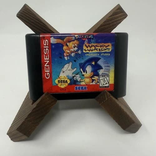 Wacky Worlds Creativity Studio Sega Genesis Video Game Cartridge Sonic Tails