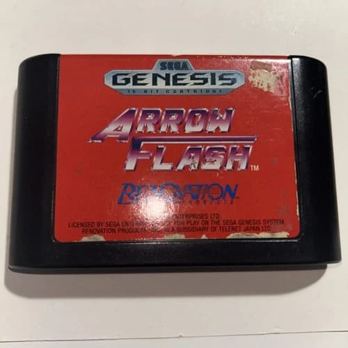 Arrow Flash - Sega Genesis *TESTED, AUTHENTIC*