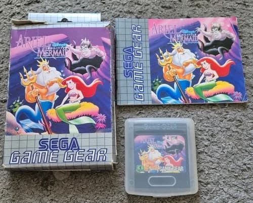 Sega Game Gear Ariel The little Mermaid Complete With Manual