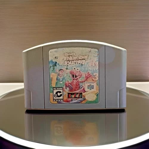 Elmo’s Number Journey Nintendo 64 N64 Authentic Tested Retro Toddler sesame st