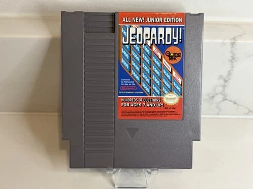 Jeopardy! Junior Edition - 1989 NES Nintendo Game - Cart Only - TESTED!