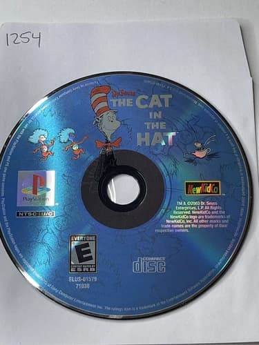 THE CAT IN THE HAT - PLAYSTATION PS1 - GAME DISC ONLY - No Tracking #1254