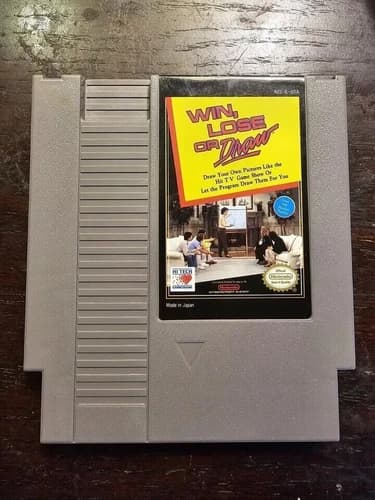 Win, Lose or Draw (Nintendo Entertainment System, 1990) Cart Only. Tested!!