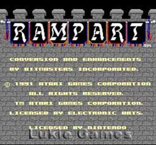 Rampart - SNES Super Nintendo Game