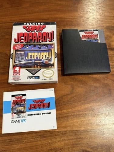 Super Jeopardy Nintendo NES Complete In Box CIB With Plastic Case