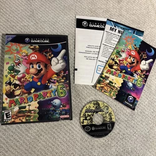 Mario Party 6 (Nintendo GameCube, 2004) CIB Complete w/ Manual TESTED