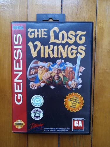 The Lost Vikings - Sega Genesis Game - Tested/Working/Cleaned