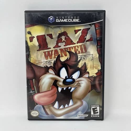 Taz Wanted Nintendo GameCube GC Complete CIB w/Manual - Tested & Works
