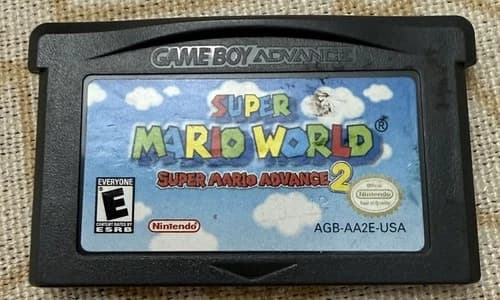 Super Mario World Super Mario Advance 2 Nintendo Gameboy GBA Game Tested Working