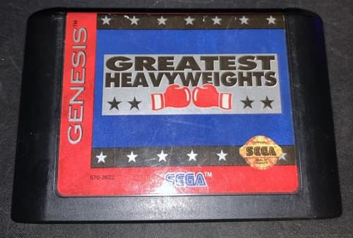 Sega Genesis Greatest Heavyweights Cartridge, Authentic tested working!