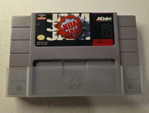Acclaim NBA Jam Super Nintendo Entertainment System SNES Game Cartridge