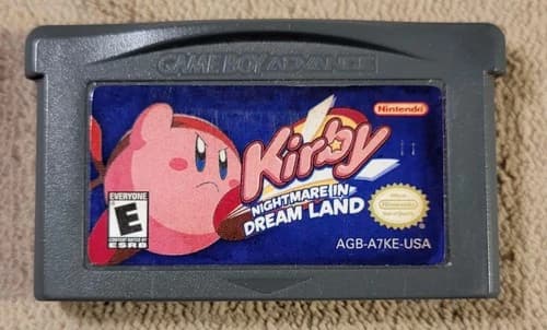Kirby Nightmare In Dream Land GBA Nintendo Gameboy Advance Authentic Tested