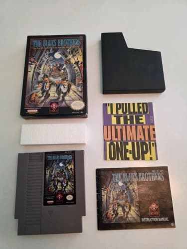 Titus Software The Blues Brothers Nintendo NES 1991 Complete