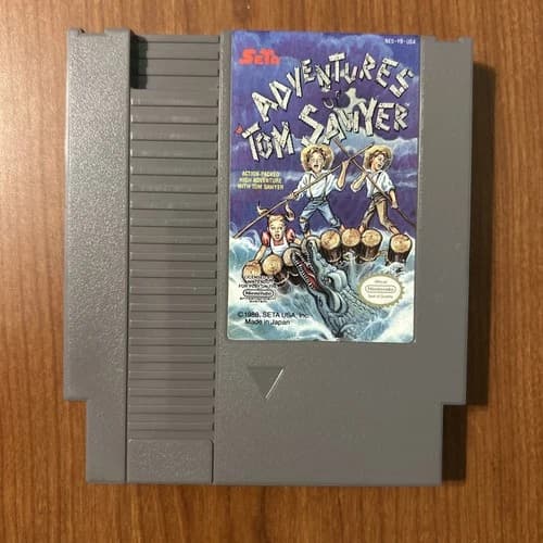 Adventures of Tom Sawyer Nintendo NES Cleaned/Tested