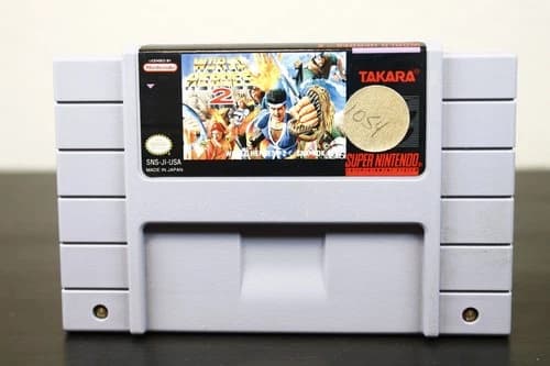 Super Nintendo SNES World Heroes 2 Game 1994 2D Fighting Authentic Clean Tested