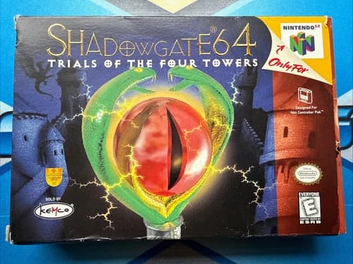 ShadowGate 64: Trials of the Four Towers Complete In Box!!!Authentic Nintendo 64