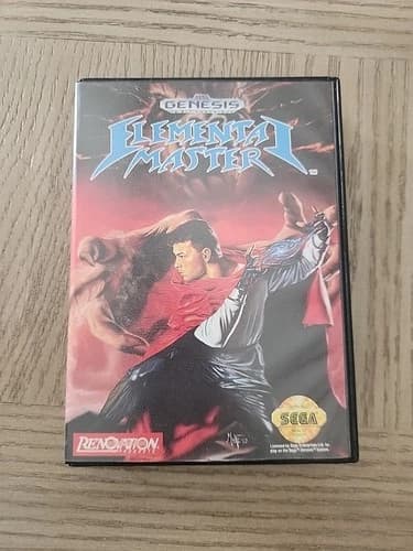 Elemental Master Sega Genesis 1993 Complete in Box with Manual, Tested Working