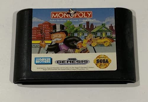 Monopoly (Sega Genesis, 1992) Tested - Free Shipping!