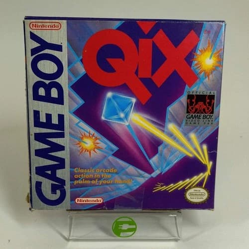 Qix (Nintendo GameBoy, 1990) - Complete - Tested