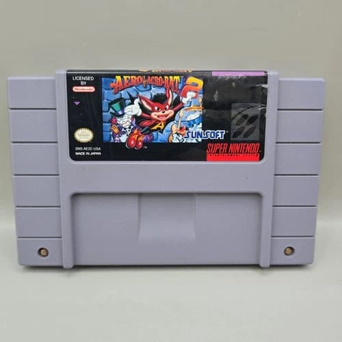Super Nintendo SNES Aero The Acro-Bat 2 Vintage Game Cartridge Only