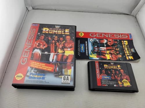 WWF Royal Rumble Sega Genesis Complete In Box CIB Great Shape