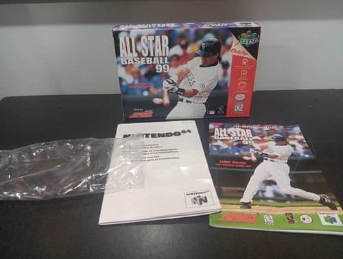 All Star Baseball 1999 N64 Box, Manual, Insert Only