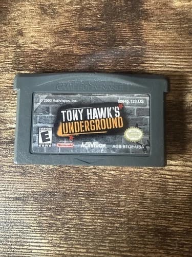 Tony Hawk's Underground Nintendo Gameboy Advance Gba