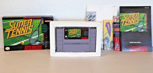 Super Tennis (Super Nintendo Entertainment System, 1991) CIB 🌟