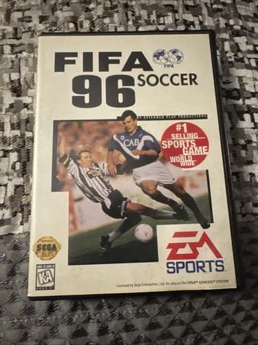 FIFA Soccer 96 Sega Genesis 1995 Complete in Box with Manual and Inserts