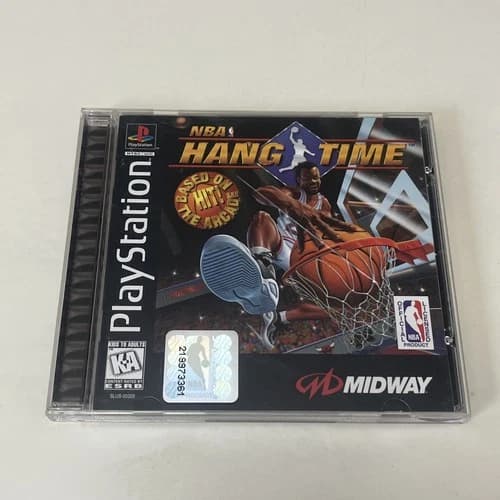 NBA HangTime PS1 Sony PlayStation 1 Complete Tested & Working Rare Fast Shipping