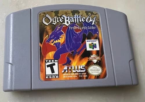 Ogre Battle 64: Person of Lordly Caliber (Nintendo 64, N64) Authentic! Cart Only