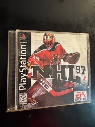 Sony PlayStation PS1 NHL 97 Complete CIB Video Game Hockey PSone PSX Manual 🏒🥅